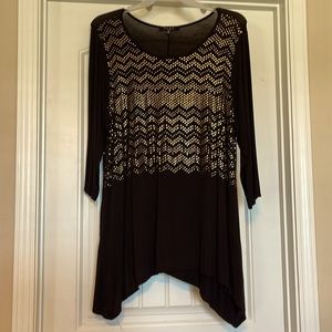 Bleu 3x top/tunic - EUC!